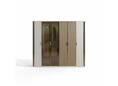 Armoire en verre moderne et luxueuse, 234 cm