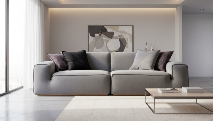 Canapé moderne, beau et confortable