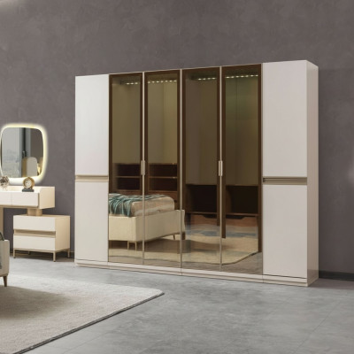 Armoire d'angle moderne avec un grand design