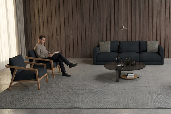 Canapé trois places avec un siège confortable et esthétique - pour un usage quotidien