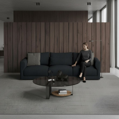 Canapé trois places avec fauteuil