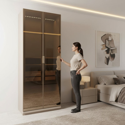 Armoire moderne 83 cm pour chambre à coucher