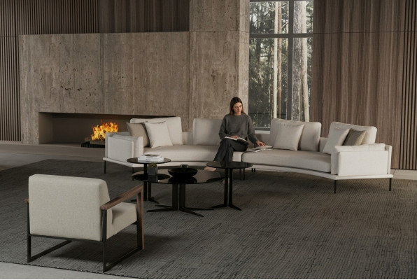 Canapé et fauteuil avec un confort esthétique