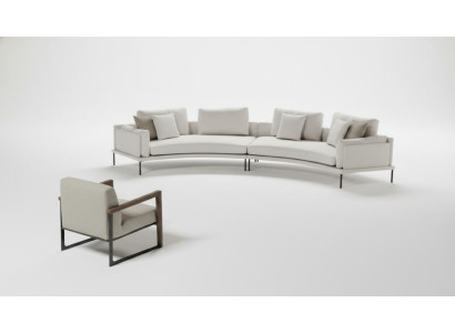 Canapé et fauteuil avec un confort esthétique