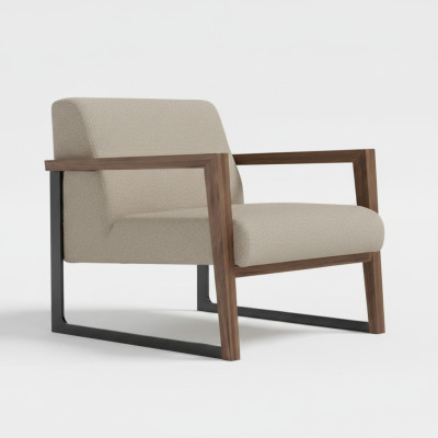 Fauteuil minimaliste, confort maximal