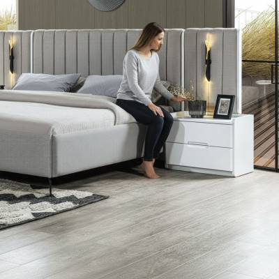 Tables de nuit blanches modernes