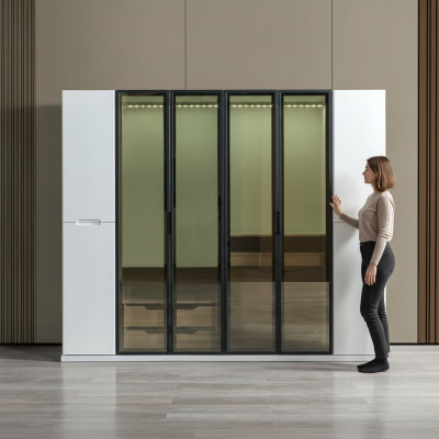 Armoire moderne de 255 cm