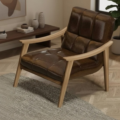 Fauteuil élégant et minimaliste, confort maximal