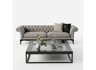 Canapé moderne pour trois, beauté du design, confort