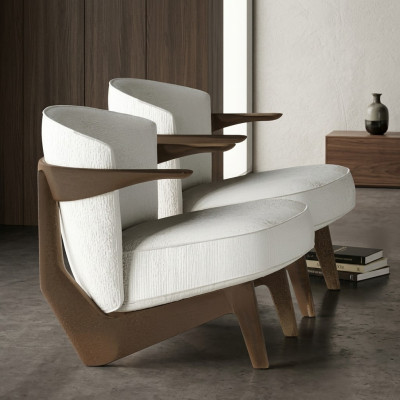 Chaise au design moderne Lusso, douce sans excès de décoration