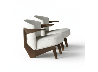 Chaise au design moderne Lusso, douce sans excès de décoration