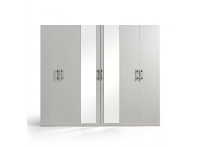 Armoire de rangement moderne blanche de 254 cm