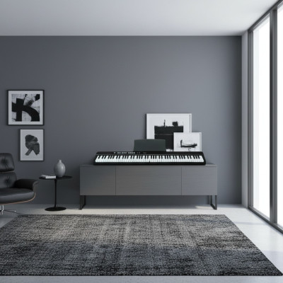 Piano numérique portable 88 touches : Bluetooth, connexion à l'application et connexion de microphone