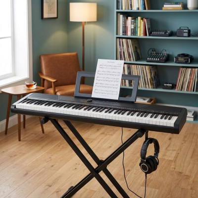 Piano numérique Mukava : 88 touches, rythmes, Bluetooth - idéal pour les musiciens