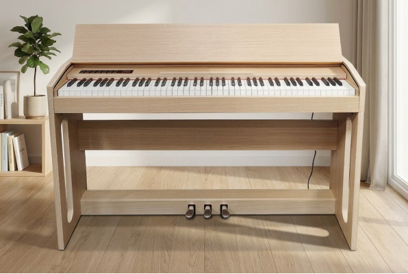 Piano numérique destiné à un usage domestique 130 cm marron clair