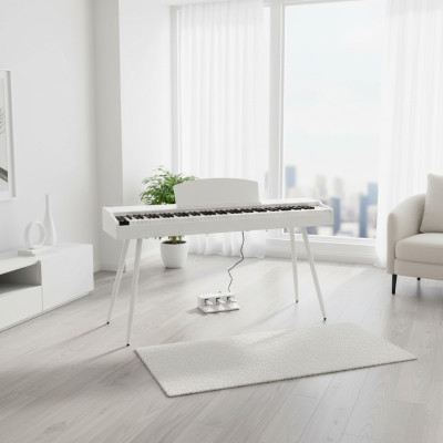 Piano numérique blanc brillant