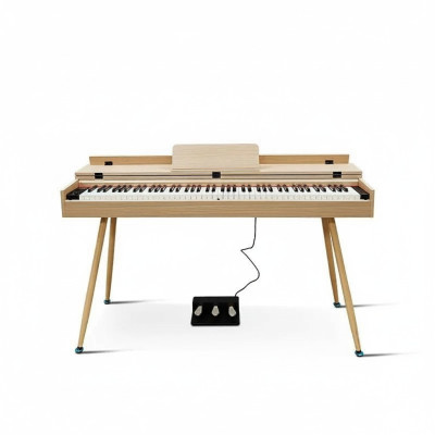 Piano numérique brillant en beige pour la maison