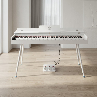 Piano numérique blanc brillant