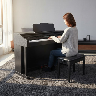 Piano numérique à surface brillante