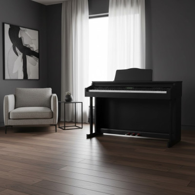 Piano numérique à surface brillante