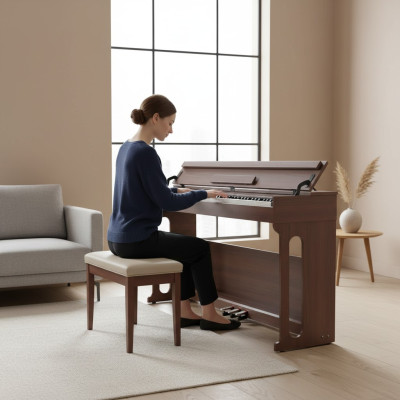 Piano numérique destiné à un usage domestique 137 cm marron