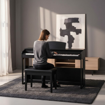 Piano numérique pour la maison 138 cm Noir