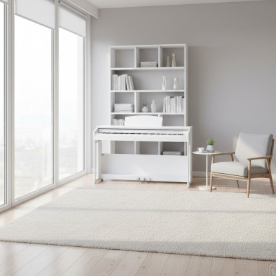 Piano numérique pour la maison Piano numérique 138 cm Blanc