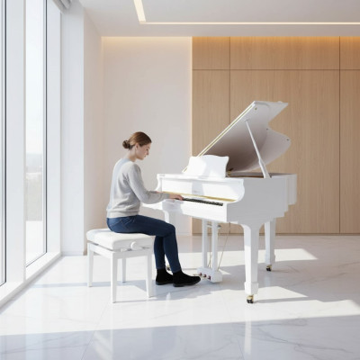 Piano numérique blanc