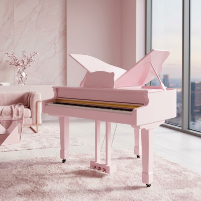 Piano numérique rose clair