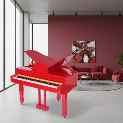 Piano numérique rouge brillant