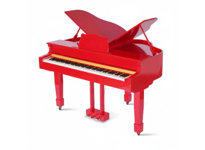 Piano numérique rouge brillant
