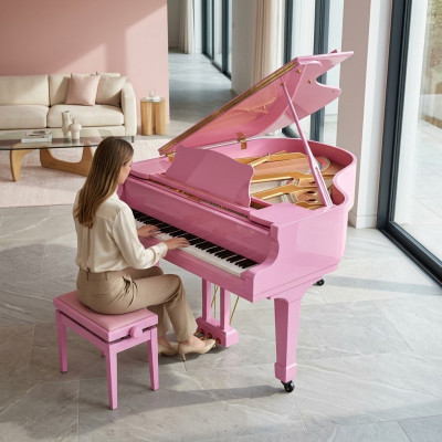 Piano numérique brillant en rose