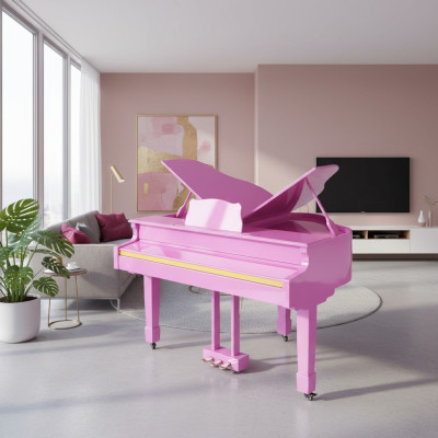 Piano numérique brillant en rose