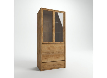 Buffet vitrine avec porte et tiroir