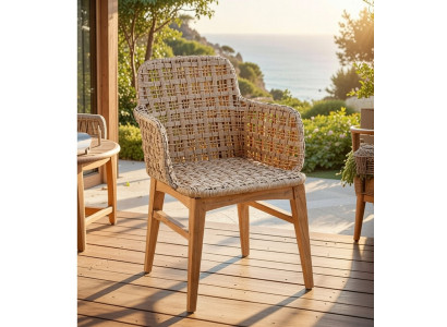 Eleganter Gartenstuhl im modernen Design für Terrasse und Garten