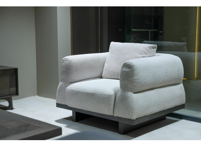 Elegantes Sessel Weiß Modernes Design Muster Lounge-Sessel Bequem