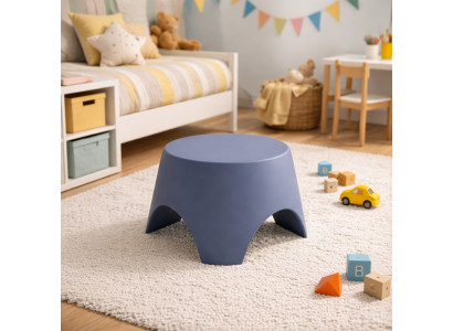 Kinderhocker in Blau, stabil, sicher und perfekt für Spiel und Kinderzimmer