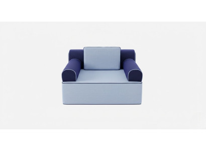 Minimalistischer Sofa Blau Modernes Design Wasserabweisender Stoff