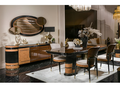 Moderne Esszimmer Garnitur Exklusiver Esstisch Sideboard 4x Stühle