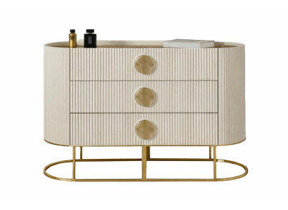 Elegante Kommode mit fluted Fronten edlen Details und modernem Design