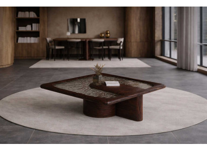Eleganter Brauner Couchtisch Hochwertige Wohnzimmer Sofatische