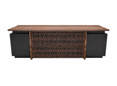 Elegant Chefschreibtisch Farbe Schwarz, Braun Modernes Design Holz