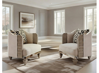 Elegante Sessel im modernen Stil für luxuriöse Wohnzimmer