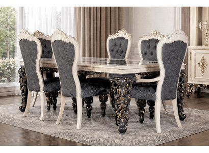 Esszimmer Set Esstisch mit 6 Stühlen für stilvolle Räume
