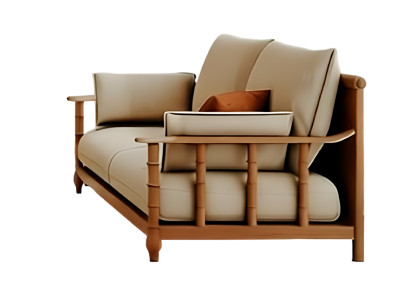 Modern 2-Sitzer Sofa Stilvolle Textil Couch Wohnzimmer