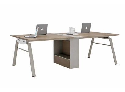 Konferenztisch mit Stauraum Moderne Bürotisch Designer Büromöbel