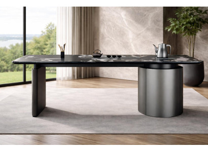 Designer Schreibtisch mit Eleganter Marmorplatte und Stilvollem Look Möbel
