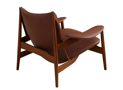Designer Braun Leder Sessel Modern Stilvolle Sitzmöbel Wohnzimmer