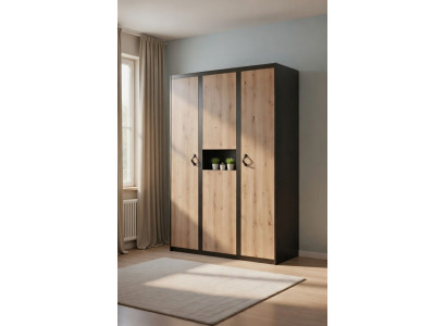 Kleiderschrank aus Holz mit modernem Design für stilvolle Schlafzimmer