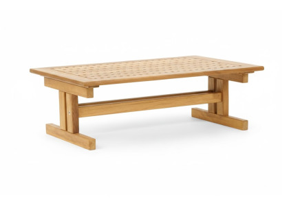 Garten-Couchtisch Moderner Stil Braun Holz Bequem Langlebig Niedrig